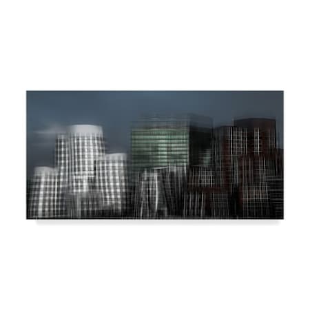 Gilbert Claes 'Earthquake' Canvas Art,16x32